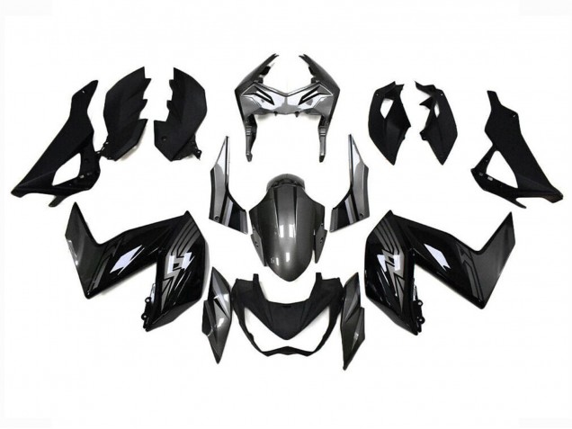 Discount 2015-2016 Glossy Black Grey Kawasaki Z250/Z300 Motorcycle Fairings Canada