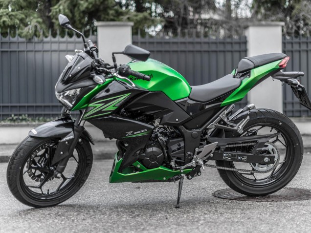 Discount 2015-2016 Green Matte Black Kawasaki Z250/Z300 Motorcycle Fairing Kits Canada