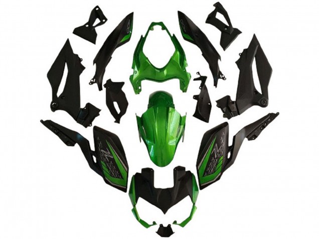 Discount 2018-2024 Green Matte Black Kawasaki Z400 Motorcycle Fairings Canada