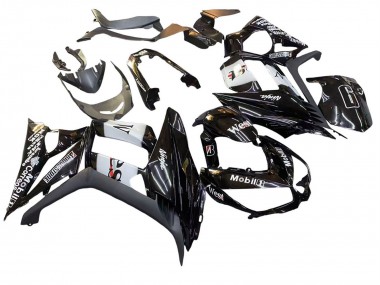 Discount 2010-2016 Glossy Black Gold White Mobil West Kawasaki Z1000SX Motorcycle Fairings Canada