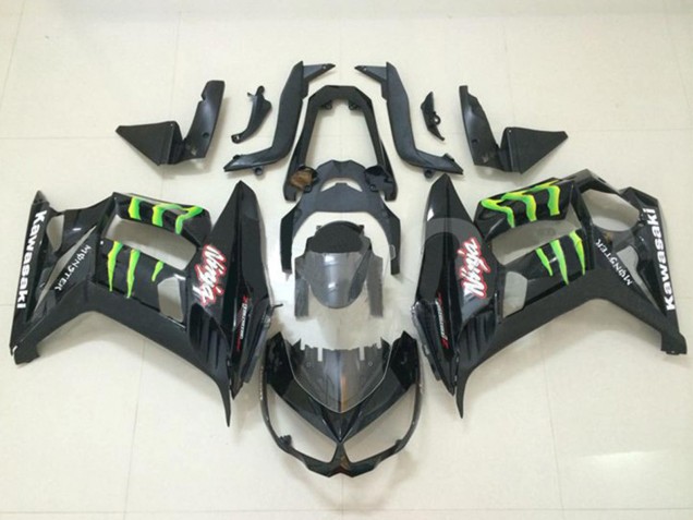 Discount 2010-2016 Glossy Black Green Monster Kawasaki Z1000SX Motorcycle Fairings Canada