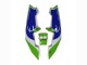 Discount 1989-1990 Green White Blue Kawasaki ZXR250 Motorcycle Fairings Canada
