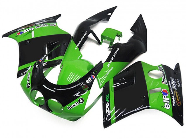 Discount 1989-1990 Green Glossy Black Elf Touch4 Bridgestone Kawasaki ZXR250 Motorcycle Fairings Canada
