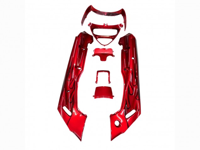 Discount 1993-2007 Red Black Flame Kawasaki ZZR400 Motorcycle Fairings Canada