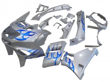 Discount 1993-2007 White Blue Flame Kawasaki ZZR400 Motorcycle Fairings Canada