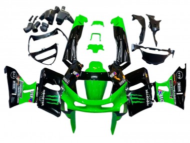 Discount 1993-2007 Green Glossy Black Green Monster Elf Touch4 Bridgestone Kawasaki ZZR400 Motorcycle Fairings Canada