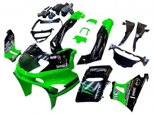 Discount 1998-2003 Green Black Monster Elf Kawasaki ZZR600 Motorcycle Fairings Canada
