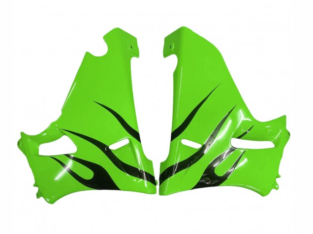 Discount 1998-2003 Green Glossy Black Flame Kawasaki ZZR600 Motorcycle Fairings Canada