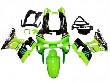 Discount 1993-2007 Green Glossy Black Blue Monster Elf Touch4 Bridgestone Kawasaki ZZR400 Motorcycle Fairings Canada