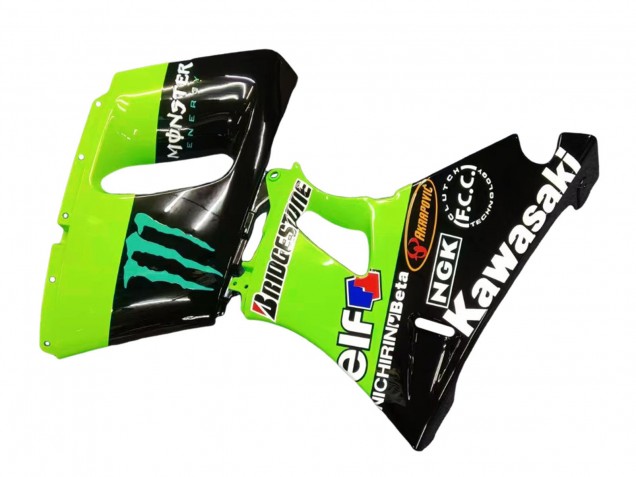 Discount 1998-2003 Green Glossy Black Blue Monster Elf Touch4 Bridgestone Kawasaki ZZR600 Motorcycle Fairings Canada