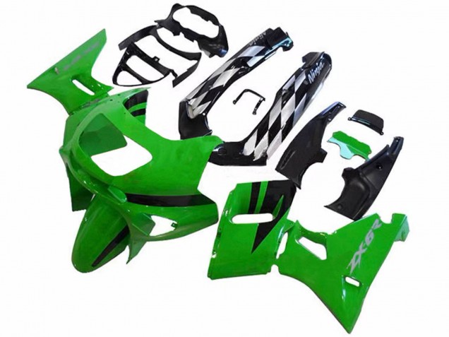 Discount 1998-2003 Green Glossy Black Kawasaki ZZR600 Motorcycle Fairings Canada