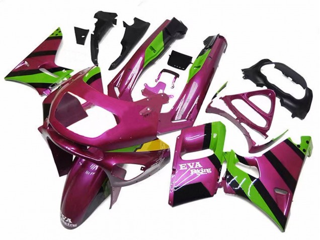 Discount 1998-2003 Deep Pink Green EVA Racing Kawasaki ZZR600 Motorcycle Fairings Canada