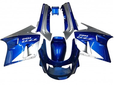 Discount 1990-1992 Blue White Grey Kawasaki ZZR1100 Motorcycle Fairings Canada