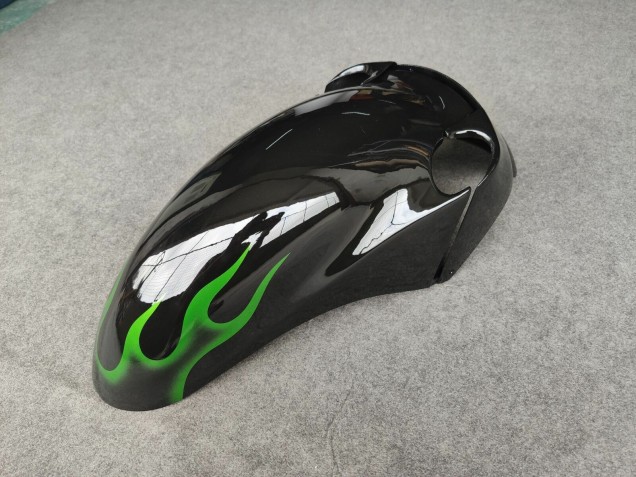 Discount 1993-2003 Glossy Black Green Flame Kawasaki ZZR1100 Motorcycle Fairings Canada