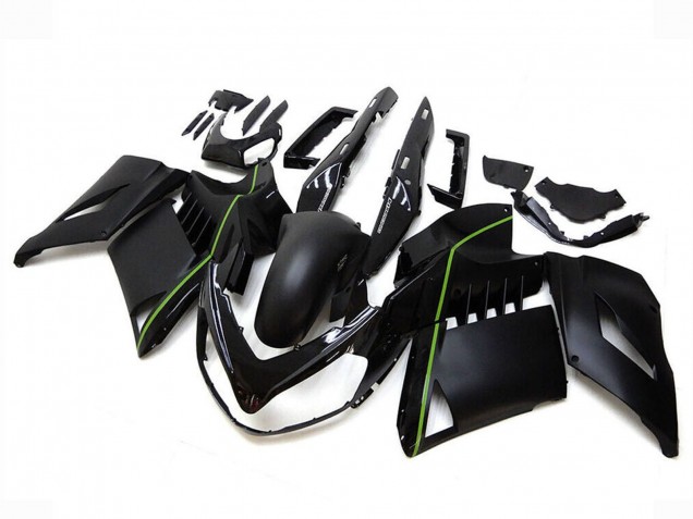 Discount 2007-2009 Matter Black Green Lines Kawasaki GTR1400/ZG1400 Motorcycle Fairings Canada