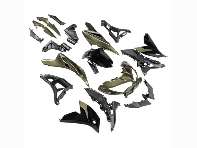 Discount 2022-2025 Dark Green Black Kawasaki Versys 650 Motorcycle Fairings Canada