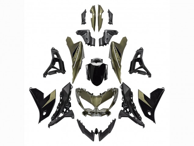 Discount 2022-2025 Dark Green Black Kawasaki Versys 650 Motorcycle Fairings Canada