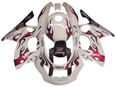 Discount 1996-2007 White Dark Red Yamaha YZF600R Thundercat Motorcycle Fairing Canada