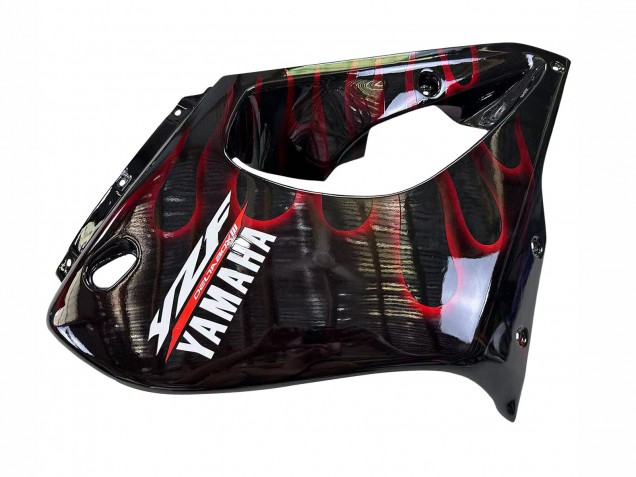 Discount 1997-2007 Black with Dark Red Flame Yamaha YZF 1000R Thunderace Motorcycle Fairings Canada