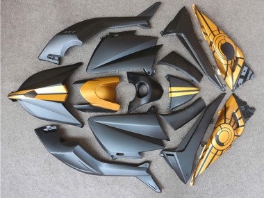 Discount 2012-2014 Matte Black Gold Yamaha TMAX530 Motorcycle Fairings Canada