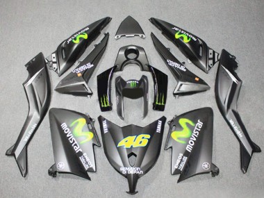 Discount 2012-2014 Matte Grey Yellow Semakin Didepan ENEOS Yamalube MoviStar 46 Yamaha TMAX530 Motorcycle Fairings Canada