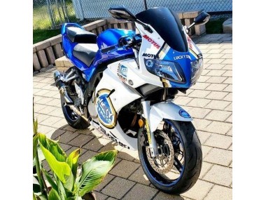 Discount 2003-2013 White Blue Lucky Strike Motul Suzuki SV650 Motorcycle Fairings Canada