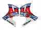 Discount 2003-2013 White Red Blue Martini Suzuki SV650 Motorcycle Fairings Canada