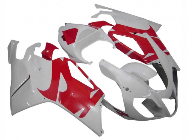 Discount 2003-2006 White Red Aprilia RSV1000 Motorcycle Fairings Canada