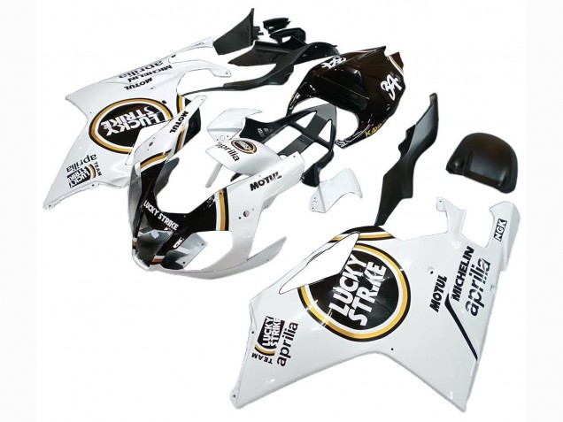 Discount 2003-2006 White Black Lucky Strike Motul Michelin Aprilia RSV1000 Motorcycle Fairings Canada