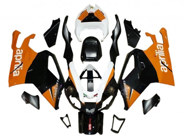 Discount 2003-2006 Black Orange White Aprilia RSV1000 Motorcycle Fairings Canada