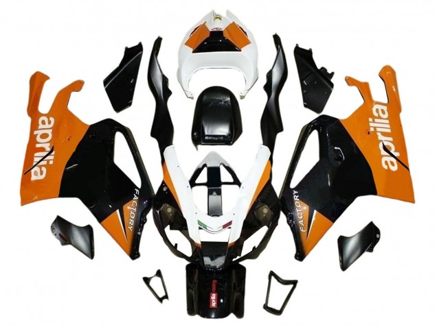 Discount 2003-2006 Black Orange White Aprilia RSV1000 Motorcycle Fairings Canada