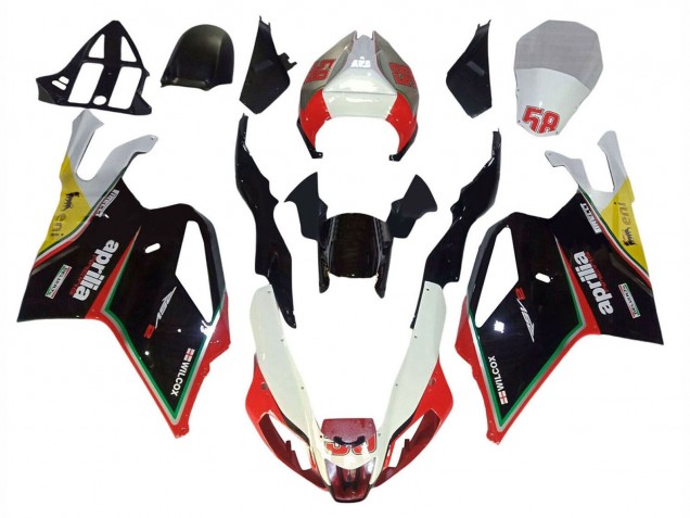 Discount 2003-2006 White Black Red Yellow 58 Aprilia RSV1000 Motorcycle Fairings Canada