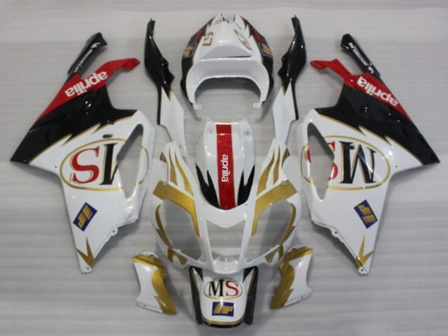 Discount 2003-2006 White Gold Red Black Aprilia RSV1000 Motorcycle Fairings Canada