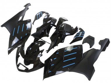Discount 2005-2010 Glossy Black Matte Black Blue Lines BMW K1200S Motorcycle Fairings Canada