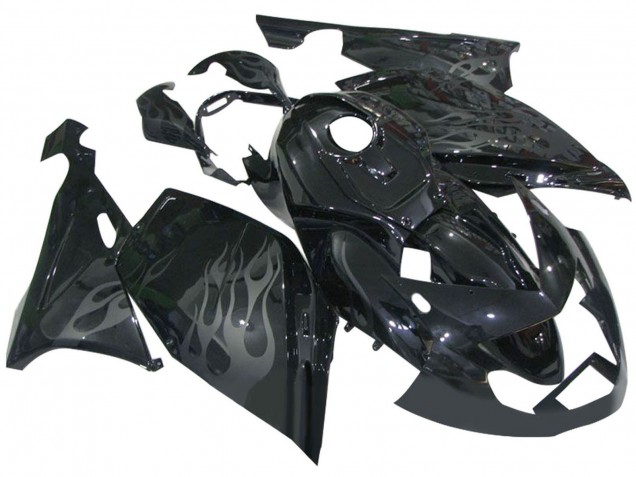 Discount 2005-2010 Glossy Black Grey Flame BMW K1200S Motorcycle Fairings Canada