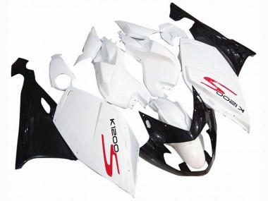 Discount 2005-2010 White Glossy Black BMW K1200S Motorcycle Fairings Canada
