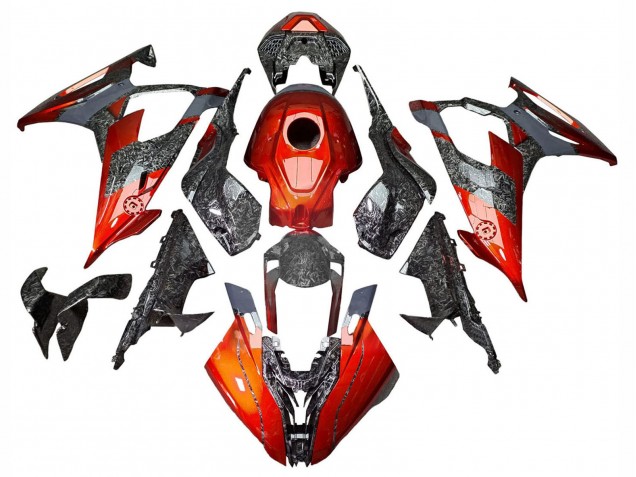Discount 2019-2022 Dark Orange Forged Carbon Fiber BMW S1000RR Motorcycle Fairings Canada