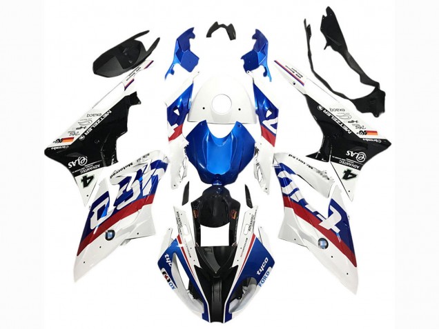 Discount 2017-2018 White Blue Red Glossy Black Tyco BMW S1000RR Motorcycle Fairings Canada