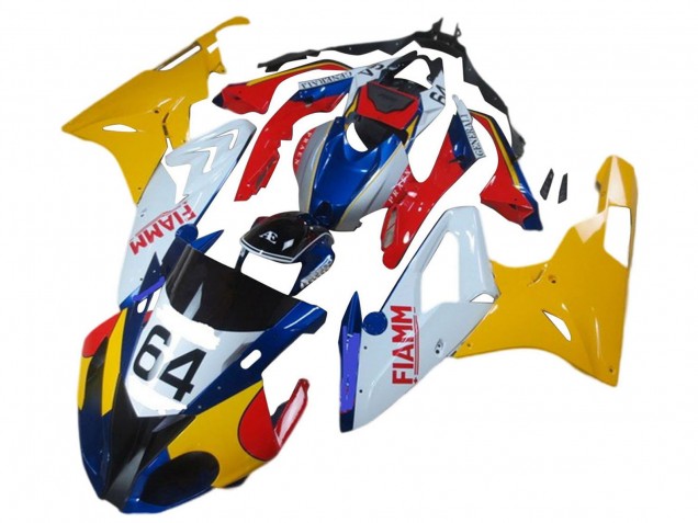 Discount 2017-2018 Yellow White Red Blue Fiamm 64 BMW S1000RR Motorcycle Fairings Canada