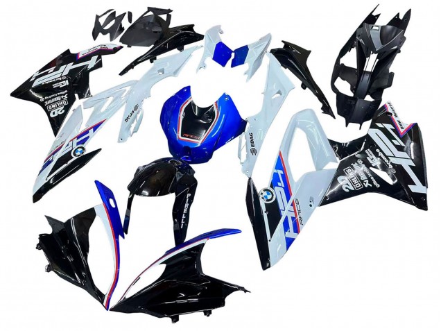 Discount 2015-2016 White Blue Glossy Black BMW S1000RR Motorcycle Fairing Kits Canada