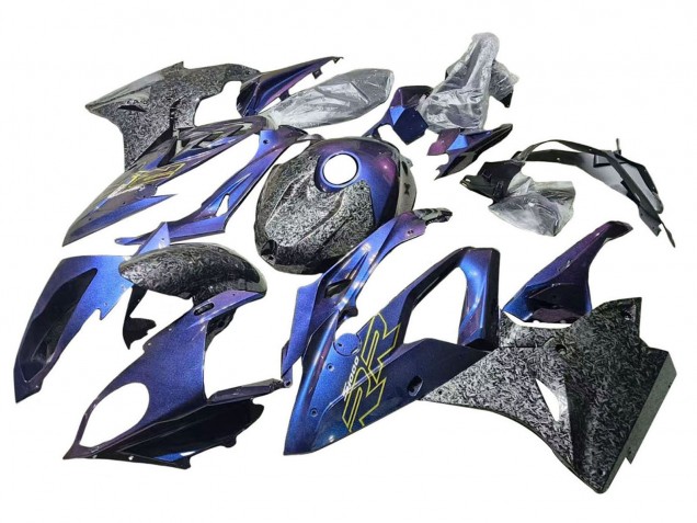Discount 2015-2016 Gradient Puple Blue Forged Carbon Fiber BMW S1000RR Motorcycle Fairings Canada