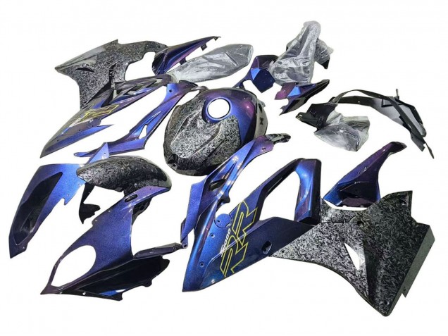 Discount 2015-2016 Gradient Puple Blue Forged Carbon Fiber BMW S1000RR Motorcycle Fairings Canada