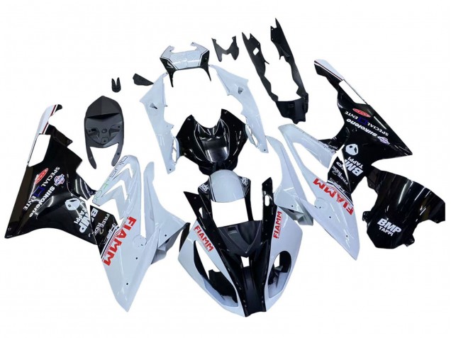 Discount 2015-2016 White Glossy Black Fiamm BMW S1000RR Motorcycle Fairings Canada