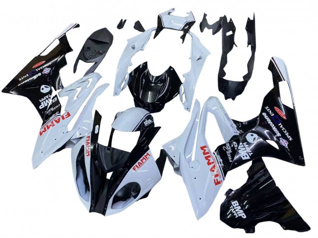 Discount 2015-2016 White Glossy Black Fiamm BMW S1000RR Motorcycle Fairings Canada