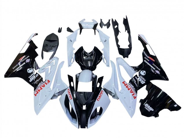 Discount 2015-2016 White Glossy Black Fiamm BMW S1000RR Motorcycle Fairings Canada