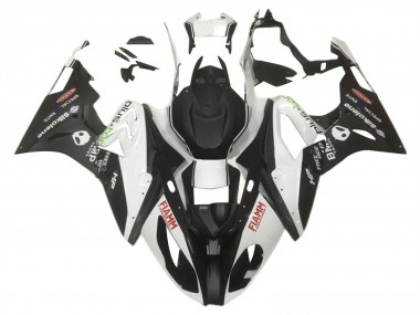 Discount 2015-2016 White Matte Black HP Fiamm BMW S1000RR Motorcycle Fairings Canada