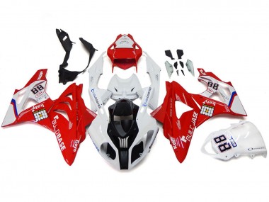 Discount 2009-2014 White Red BMW S1000RR Motorcycle Fairings Canada