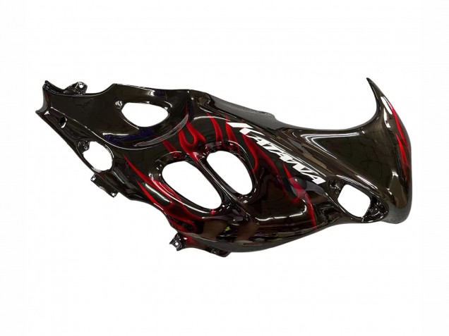 Discount 2004-2006 Glossy Black Red Flame Suzuki GSX600F/GSX750F Motorcycle Fairings Canada