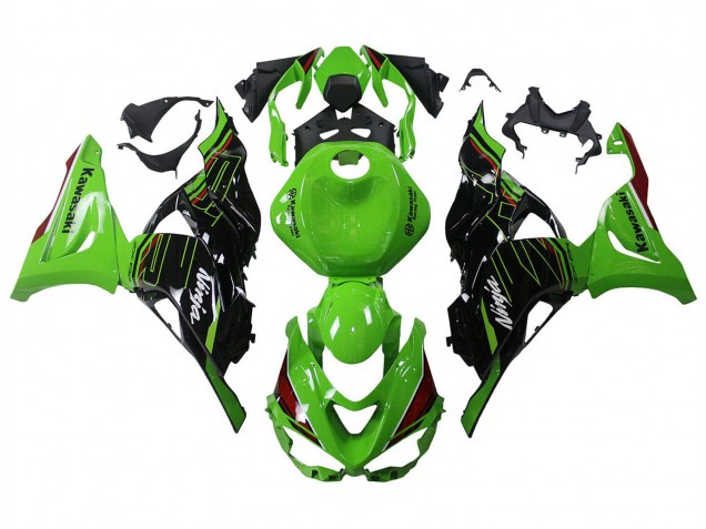 Discount 2023-2025 Green Black Kawasaki ZX6R Motorcycle Fairings Canada