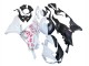 Discount 2023-2025 Black White with Flower Kawasaki ZX6R Motorcycle Fairings Canada